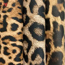 Leopard PU skóra ekologiczna tkanina do szycia sztuczna skóra DIY Craft broszka kokardka ręcznie robione kolczyki Making lalki DIY Decor