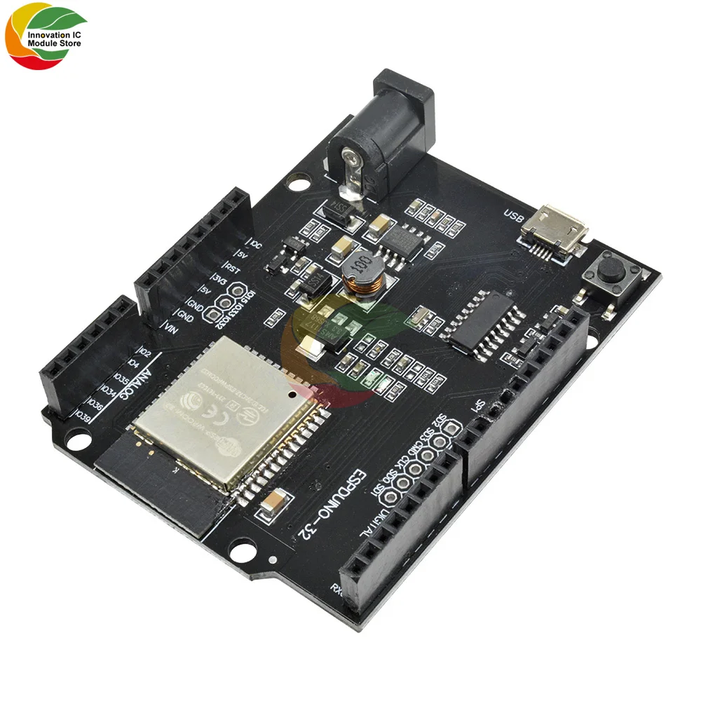 Wemos D1 R32 ESP32 WiFi Bluetooth Compatible CH340 Development Board Micro USB Interface for Arduino R3 Type-B USB DC 5-12V