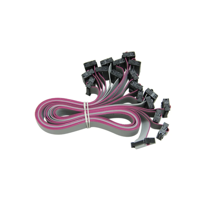 10Pcs/Lot 100cm Length Pure copper 16Pin HUB Signal Transmit Flexible Data Cable Wire Connection For LED Display Module
