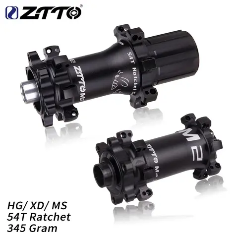 ZTTO M2 MTB Straightpull 54T Ratchet Hub Lightweight 28 Hole HG XD MS Core Fit 12 Speed Thru Axle 135x10 QR 28h Bushing Bicycle