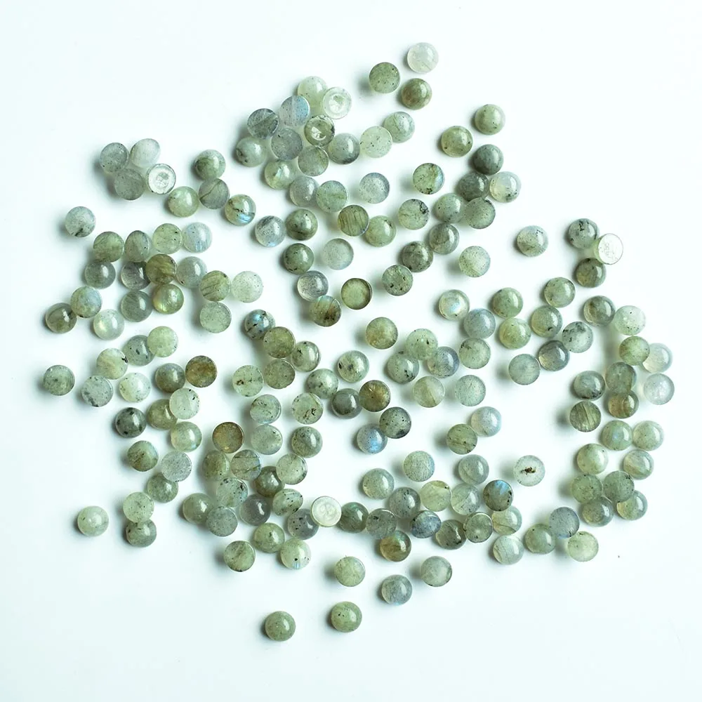 

Wholesale 30pcs/lot 2020 new fashion natural spectrolite round shape CABOCHON 6mm beads for jewelry accessories making free