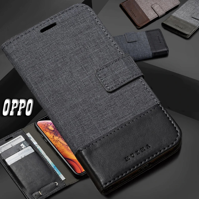 PU Wallet Card Holder Flip Stand Protector Case for OPPO Realme X2 Pro Cover Reno 2/z Case OPPO A9 2020 Case Realme 5 Pro/2 Pro