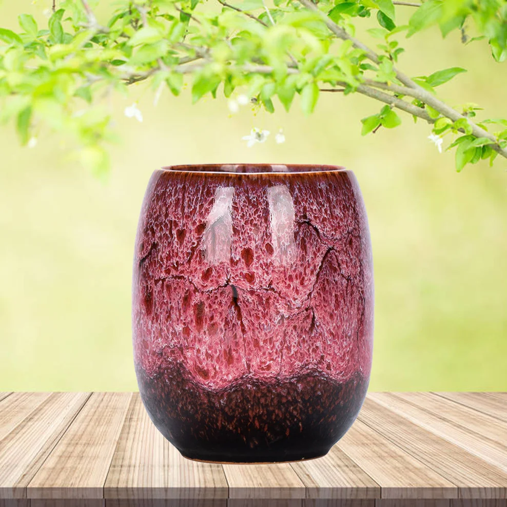

170ml, Kiln change ceramic tea cup, Kung Fu tea set, Large Tianmu glaze cup, Tea ceremony accessories, home tearoom egg cup