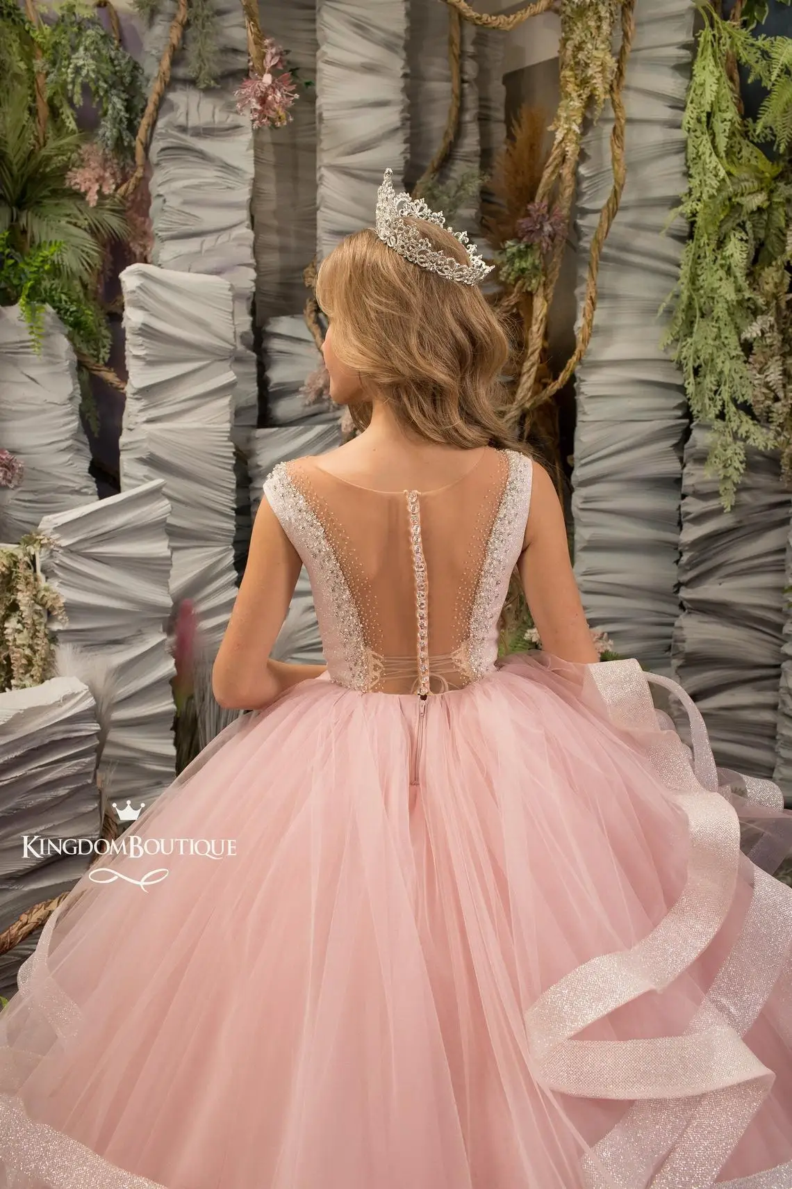 Vestido de fiesta con volantes, vestidos de niña de flores con cuentas para boda, vestido de desfile para niñas pequeñas con lentejuelas, ropa Formal para niños, graduación