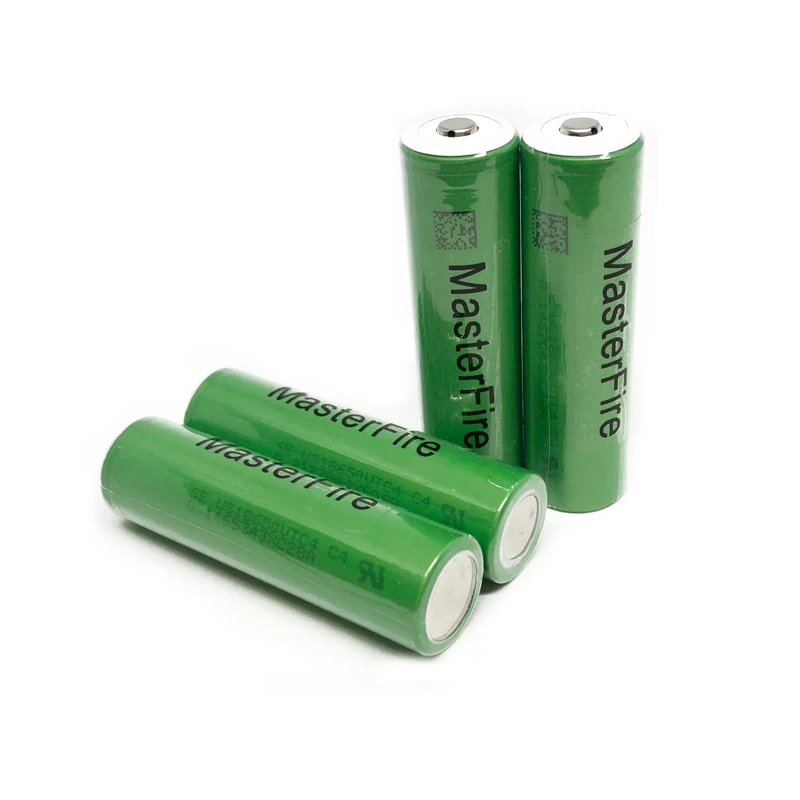 

MasterFire 20pcs/lot Original 18650 US18650VTC4 3.7V 2100mAh 30A VTC4 High Drain Rechargeable Battery with Point Head For Sony