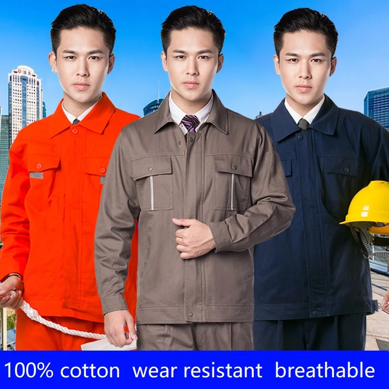 Ropa de trabajo gruesa para hombre, uniformes de algodón, mono de manga larga, ropa protectora, monos, trabajador, reparación de automóviles Machanic