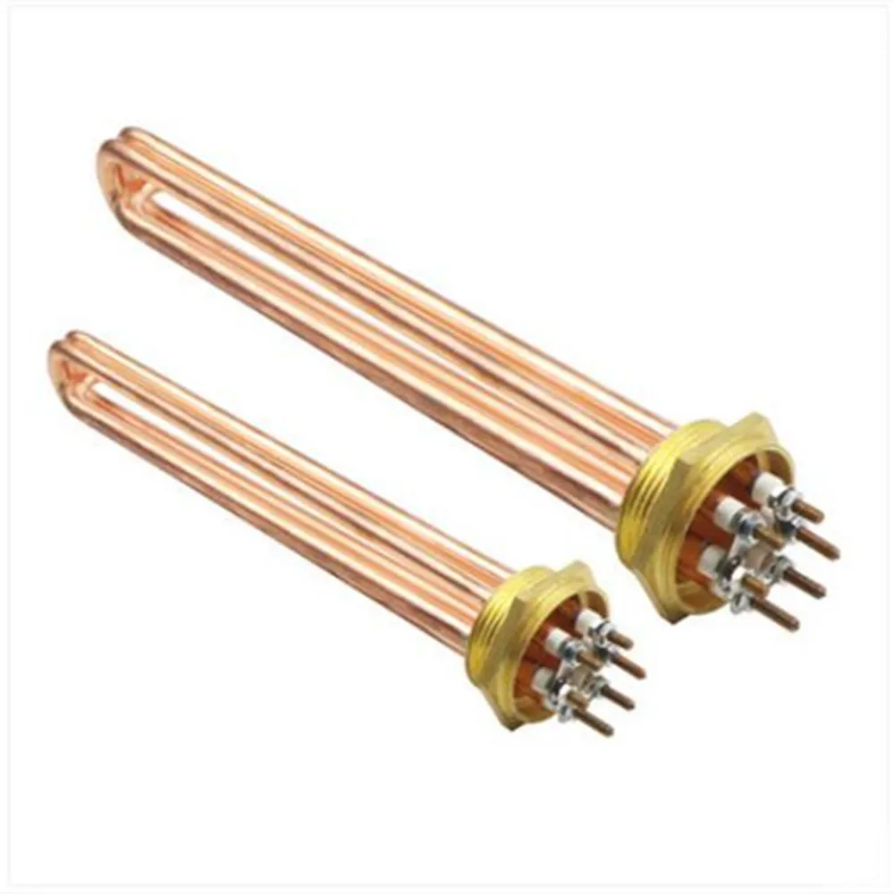 

Copper DN40/50 air heating sheet 1.5 inch electric heating rod 380V220V electric heat pipe