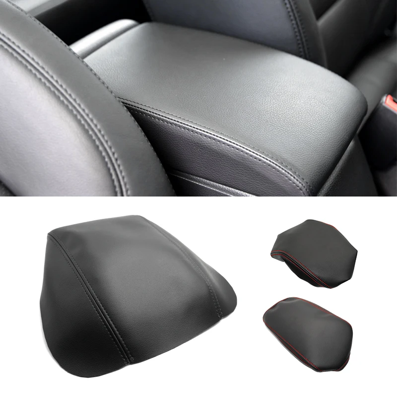 For VW Tiguan 2014 2015 2016 Microfiber Leather Car Interior Center Console Lid Armrest Box Cover Protection Trim