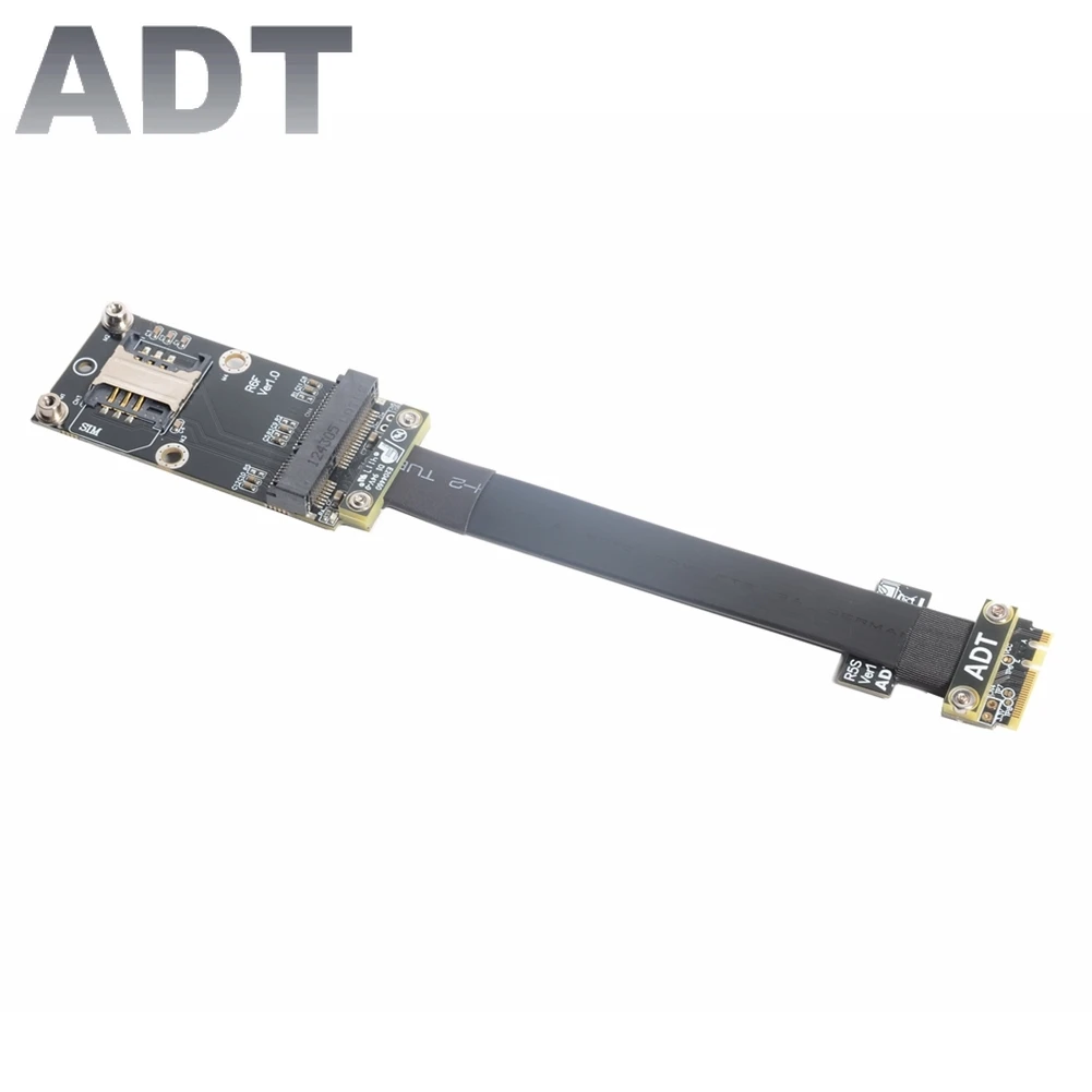 

ADT M.2 WiFi A.E key to mPCIe mini PCI-e Wireless Network Card Extension Cable Flexible Mini pci-e wifi Bluetooth Riser R56SF