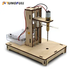 Mini Desk Bench Drill Mini Drill Press for Bench Drilling Machine Wood Block Building Education Science Project Kit