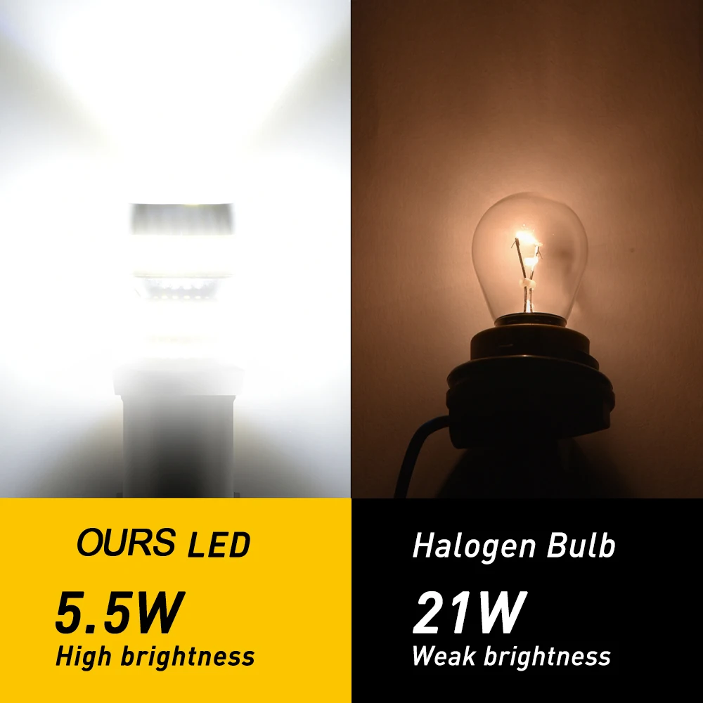 2pcs Canbus No Error 1156 P21W LED Bulb for Skoda Superb Octavia 2 FL 2011 2012 2013 Daytime Running Lights DRL 12V 6000K White