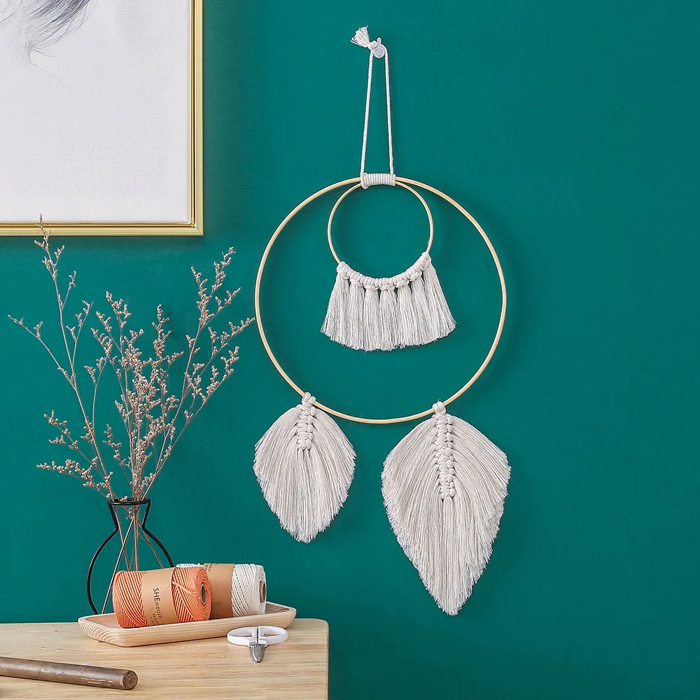 

Fashion tapestry Dream catcher nordic V macrame wall hanging wedding decoration handmade room decoration party gift for women