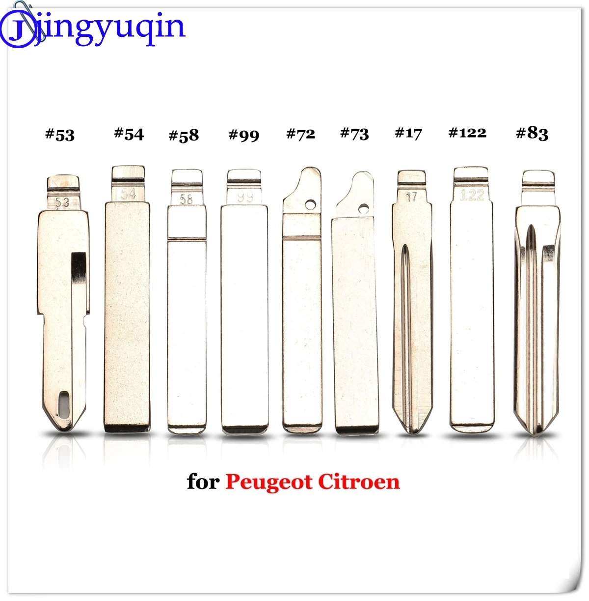 jingyuqin  VA2 HU83 SX9 #17 #53 #54 #58 #72 #73 #83 # 99 #122 For Citroen C4L Triumph For Peugeot 307 207 Flip Car Key Blade