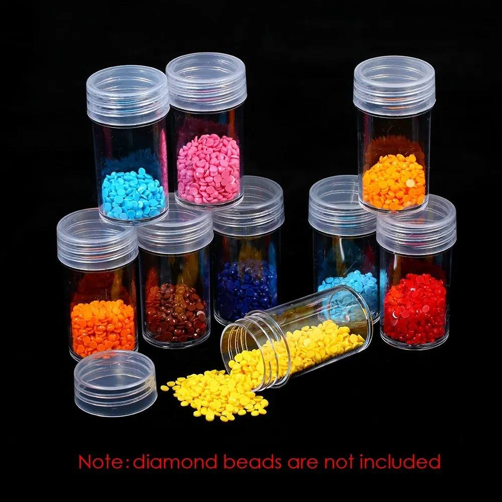 60 Bottles Diamond Storage Box Diamond Embroidery Painting Accessory Tool Drill Jewelry Beads Storage Hand Bag Container