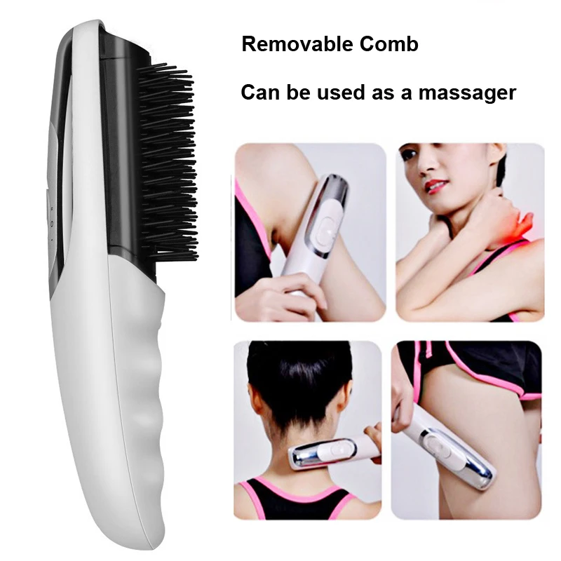 

Electric Anti Hair Loss Infrared Massage Comb Vibration Laser Stimulate Promote Hair Growth Care Brush Regrowth Head Massager