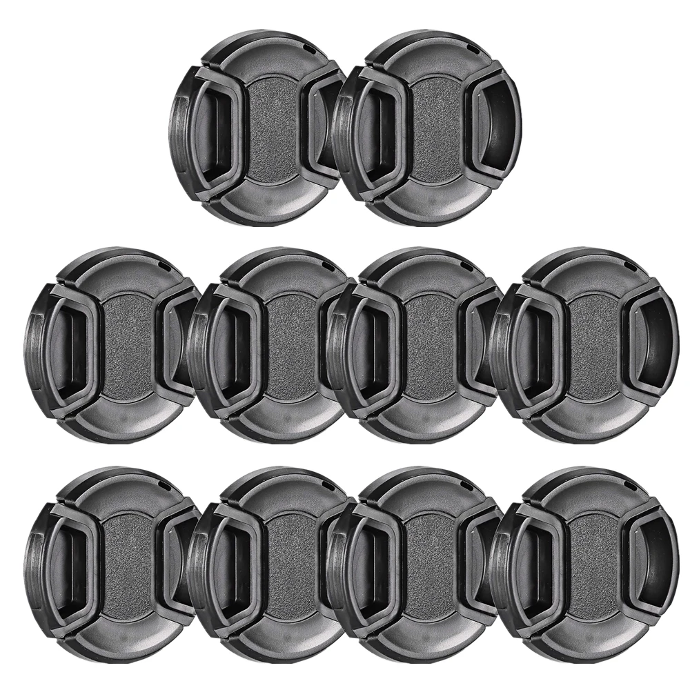 10pcs/lots 37/39/40.5/43/46/49/52/55/58mm center pinch Snap-on cap cover Lens Cap for canon/nikon Lens