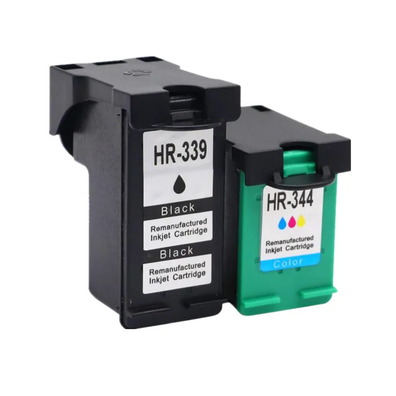 2x Color Compatible 339 344 ink cartridge for hp339 for hp344 for hp officejet 7210 7313 7410 Photosmart 2710 8450 printer