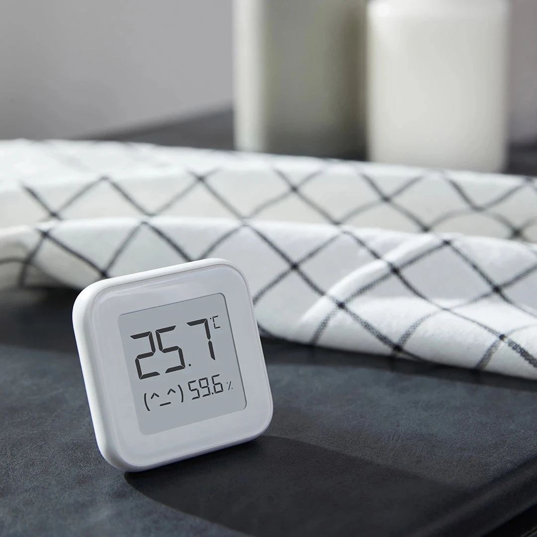 스마트 전자 잉크 화면 온도계 및 습도계, 블루투스 호환 무선 스마트 전기 디지털 습도계