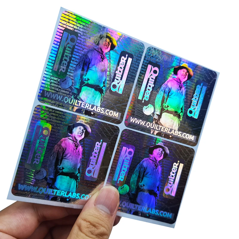 10000pcs Custom Printing Tamper Evident 3d Hologram Stickers Security Tape Logo Brand Mark Warranty Void Labels