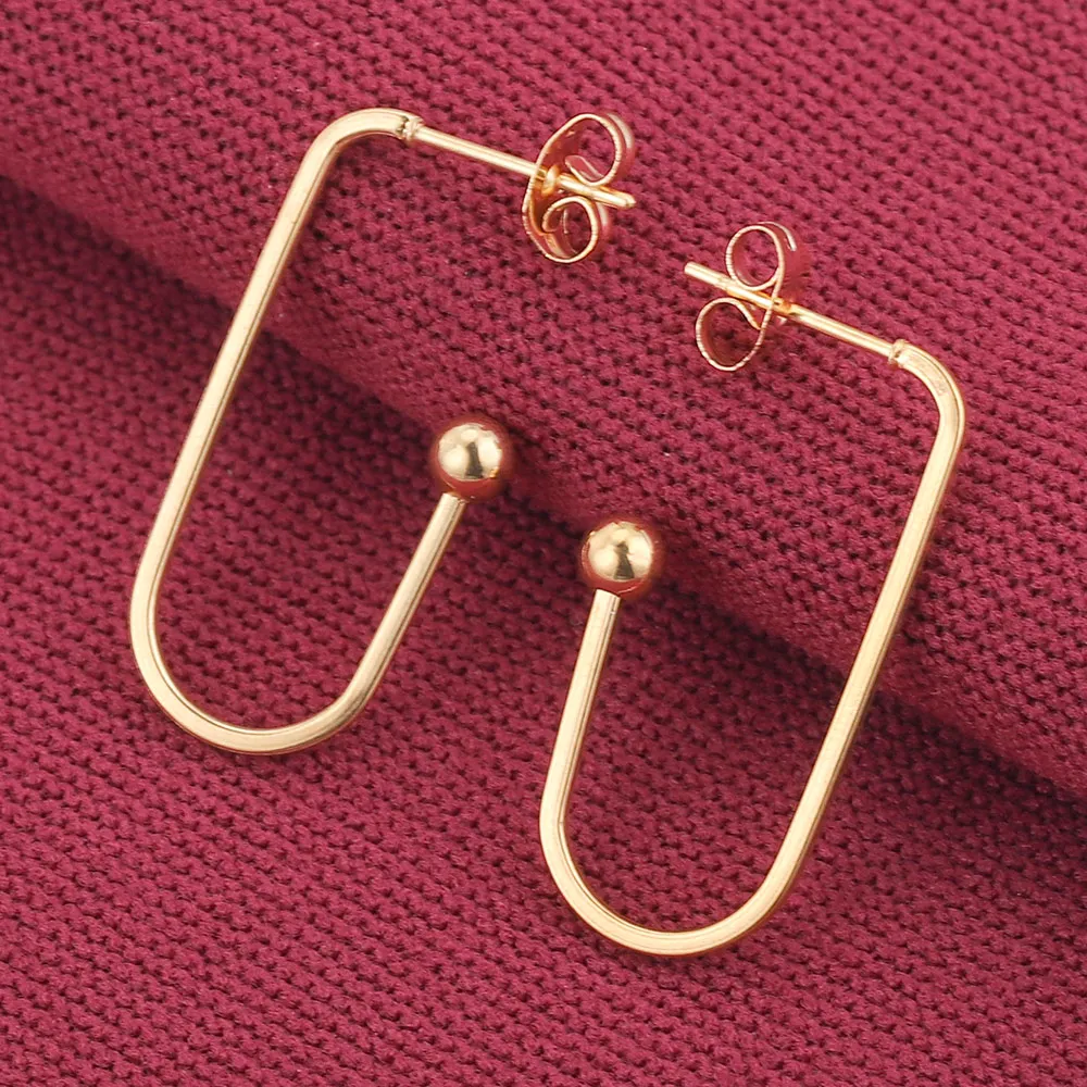 10pcs Lot Goldr Stainless Steel Hypoallergenic Earrings Hooks Diy Earring for Women Jewelry Making Supplies Wholesale Items