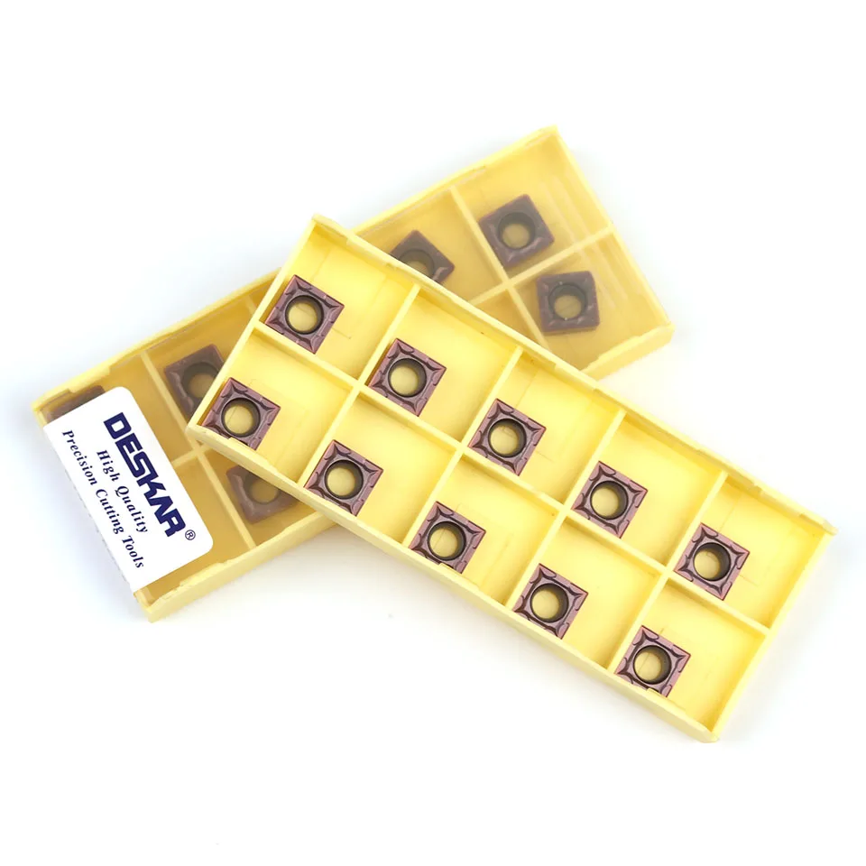SCMT09T304 SCMT09T308 LF6018DESKAR Ban Đầu Cắt Carbide Dạng Tiện Bằng Máy CNC Dụng Cụ Inox Dụng Cụ Quay Rau