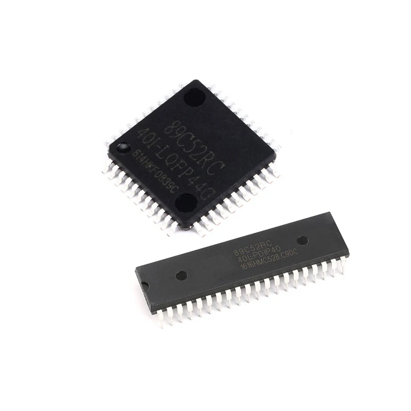 

SMD STC89C52RC-40I LQFP44 8051 single chip microcomputer chip IC straight plug DIP40