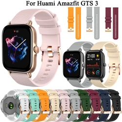 20mm Silicone Smart Watch Strap For Xiaomi Huami Amazfit GTS 4 3 2e GTR 42mm Watch Band Bracelet GTS3 Bip S U GTS4 GTS2 Mini