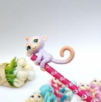 5pcs/lot Little Cute Finger Monkey 5cm Kids Toys Pencil Decoration Birthday Gift Key Chains