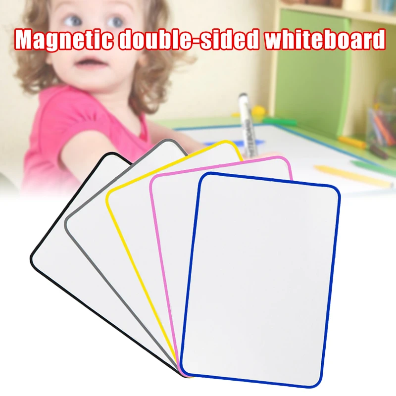 Imagem -02 - Quadro Magnético Apagável de Face Dupla para Crianças Quadro Branco Wipe Off Lap Board Crianças Pintura Desenho Escrevendo Notas