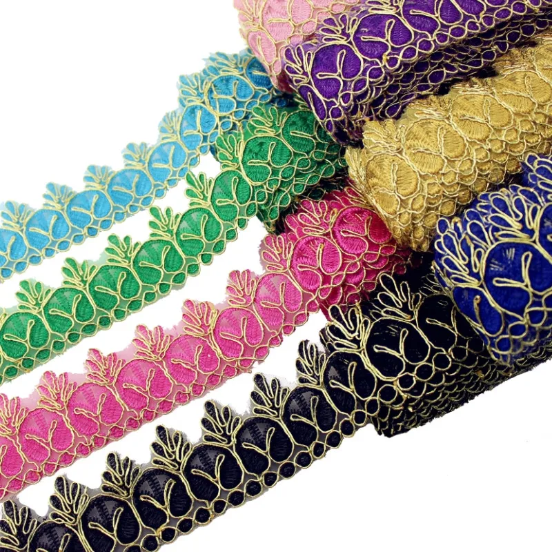 New Arrival 3Yards 5cm Width Lace Fabric DIY Crafts Sewing Decoration Accessories For Garments Tassel Lace Trim Webbing Ribbon