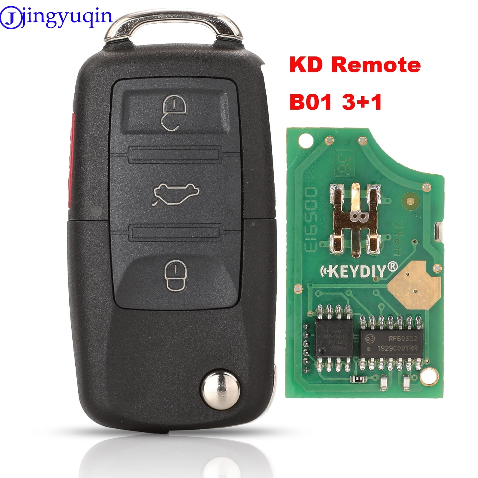 

jingyuqin b01-3+1 4 buttons kd Remote For Vw Style Remote Key For kd900 (kd200) machine (1 piece)