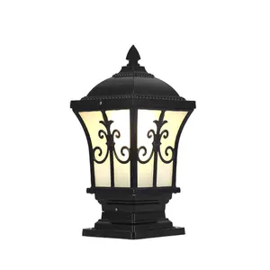 Avrupa tarzı sütun kafa lambası açık su geçirmez su geçirmez água hakkında kapı pervazı led bahçe lambası villa dekoratif peyzaj aydınlatma Avrupa'nın en çok satan 12, far stili, no. 10