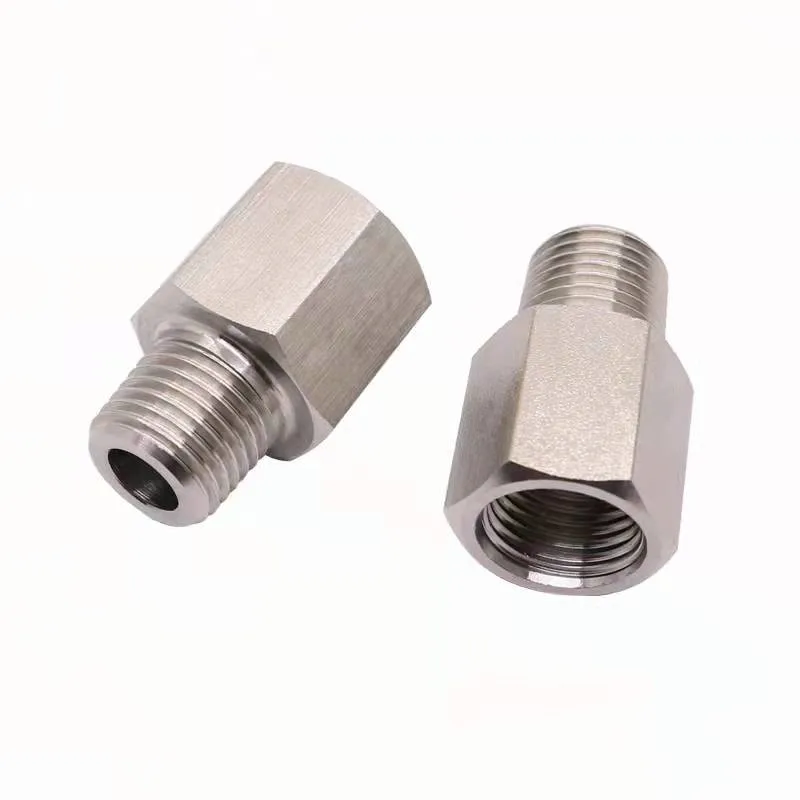 BSPT SS304 łącznik rur ze stali nierdzewnej 1/4 "3/8" 1/2 "3/4" 1 "1-1/4" 1-1/2 "2" BSP męski na gwint żeński złącze rury