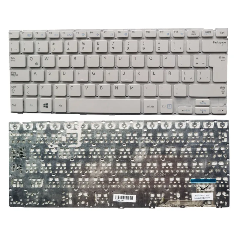 NEW Latin/LA laptop Keyboard for SAMSUNG 905S3G 915S3G NP915S3G NP905S3G white no frame no backlight