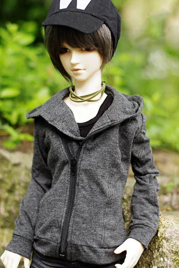 1/4 1/3 scale BJD clothes Diagonal zipper Hoodies coat for BJD/SD MSD SD13 SD17 SSDF ID72 HID strong Uncle doll accessories C172