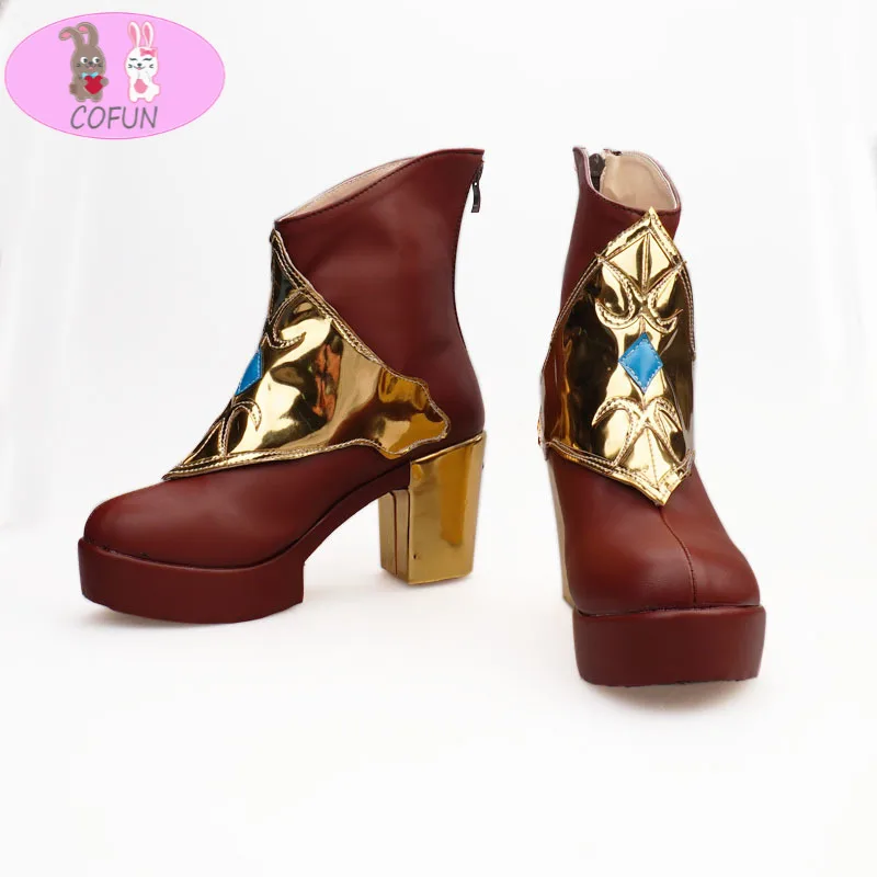 

Game LOL Seraphine cosplay shoes boots High heels Halloween Carnival KDA all out Cosplay Accessories role play