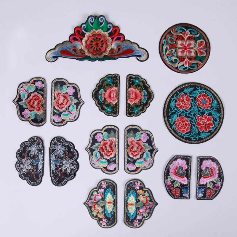 Flower Patch Decoration Wild Clothes Down Jacket Wallet Diy Embroidery Flower Cloth Stickers