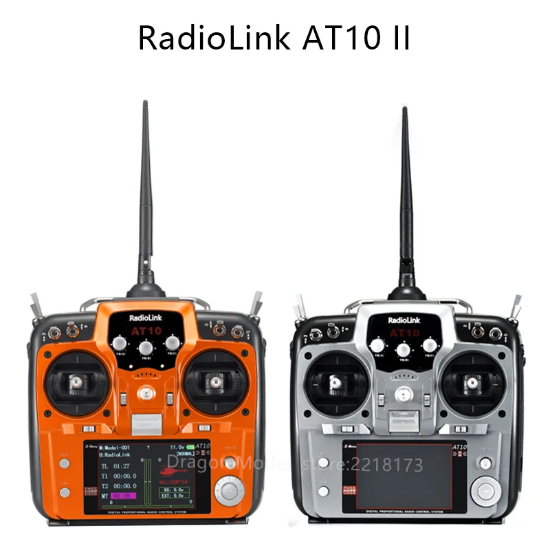 Radiolink AT10 II 12CH RC Transmitter and Receiver R12DS 2.4G DSSS&FHSS Radio Remote Controller for RC Drone/ Fixed Wing FPV