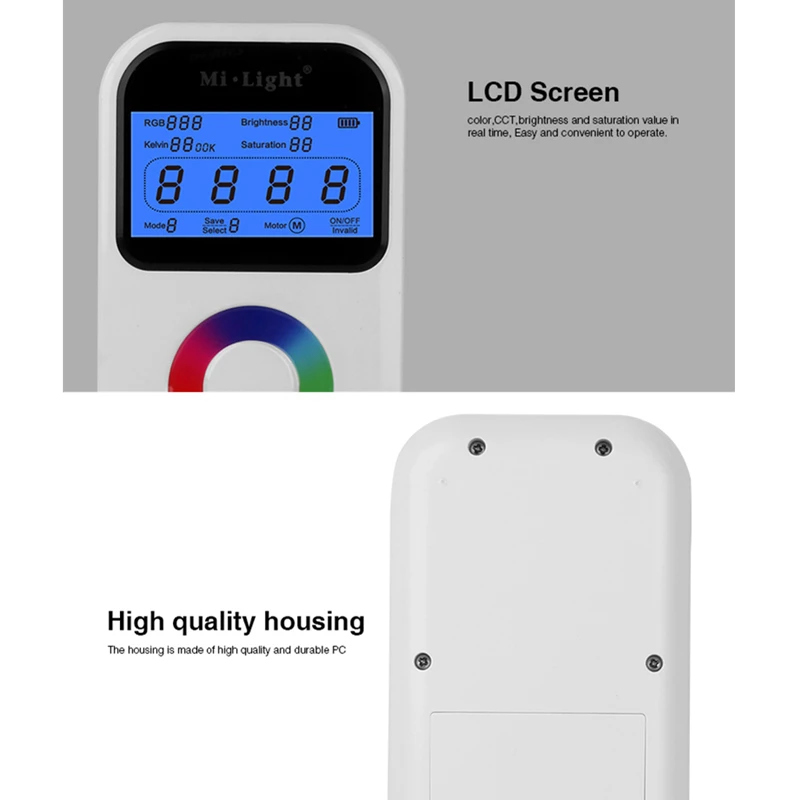 Miboxer FUT090 2.4GHz Remote Control for LED Tracklight or LS1 4 in 1 Smart Controller Wiresless RF Remote LED Strip 16 Color