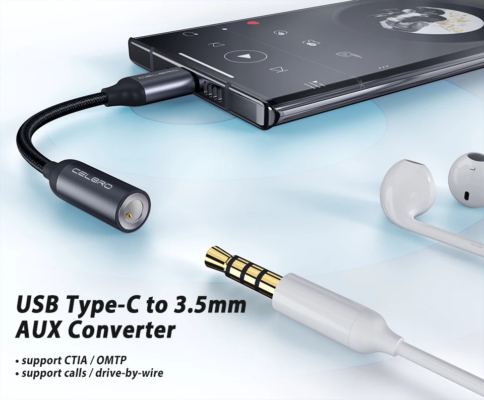 Adattatore Audio USB-C A Jack 3.5 Mm Per Huawei P20, P20 Pro E Mate 10 Pro - Weiss More Power+ - Ascolta La Tua Musica Con Le Tue Cuffie