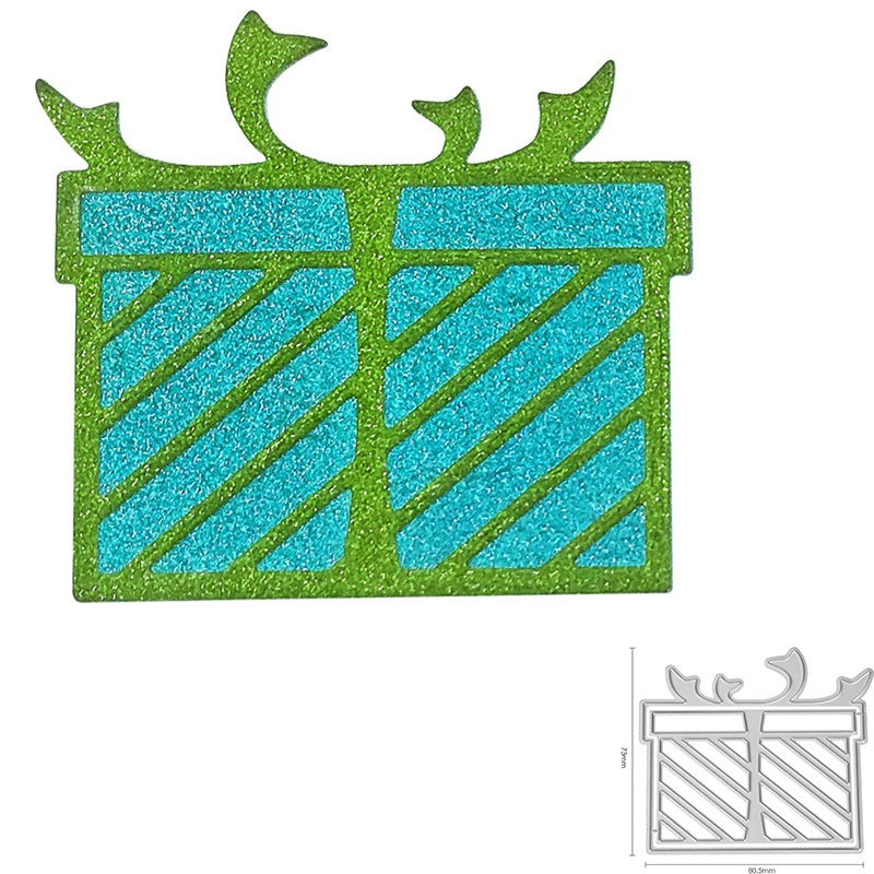 

Gift Box Metal Cutting Dies Mold Scrapbook Craft Mold Template Embossing Paper Mold Making New
