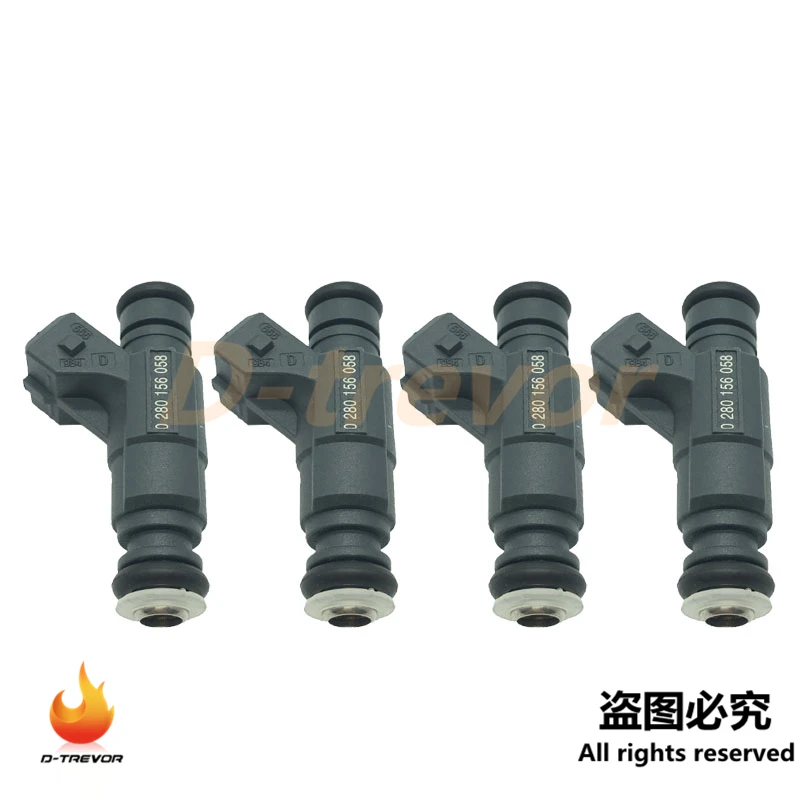 

4Pcs OEM 0280156058 Fuel injector For Volkswagen Passat 1.8L L4 1998-2005