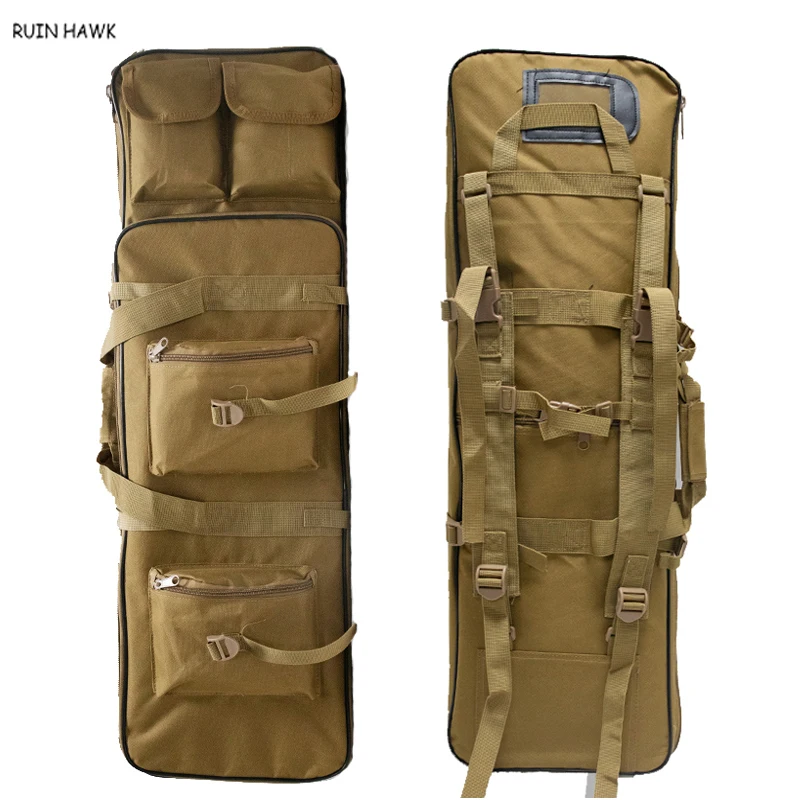 81cm / 94cm / 115cm rifle arma ombro mochila tático rifle caso oxford caça saco airsoft arma de ar coldre bolsa de ombro