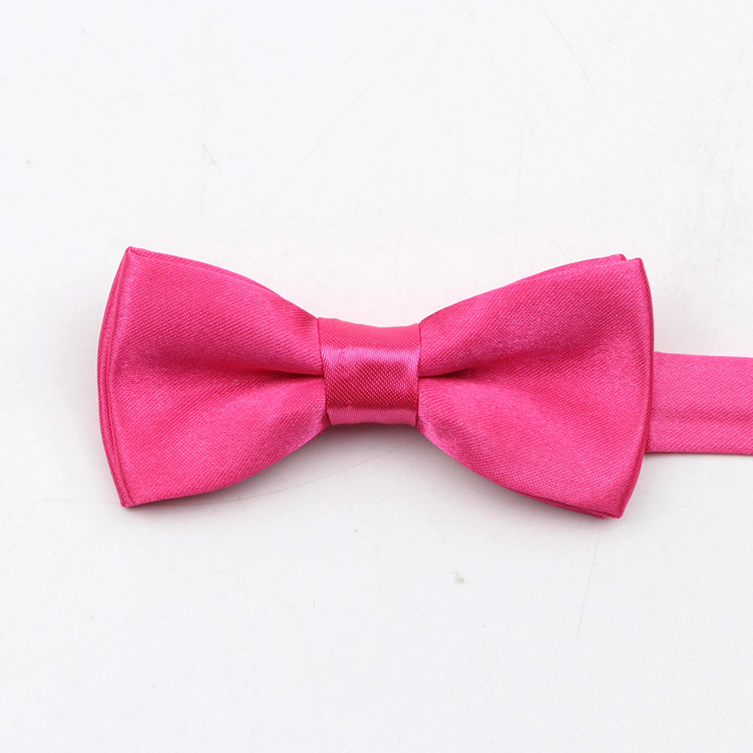 New Light Candy Color Kids Bow Tie Pink Beige Blue Satin Child Pet Small Butterfly Wedding Party Dinner Cravat Accessory Gift