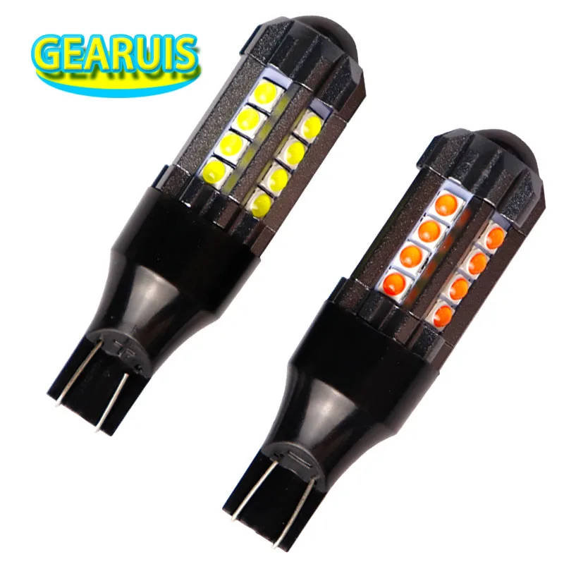 10pcs 12V - 20V T15 23 SMD 3030 LED W16W 921 912 T16 902 LED Bulbs 5W 0.4A convext Car Reversing Light White Red Amber