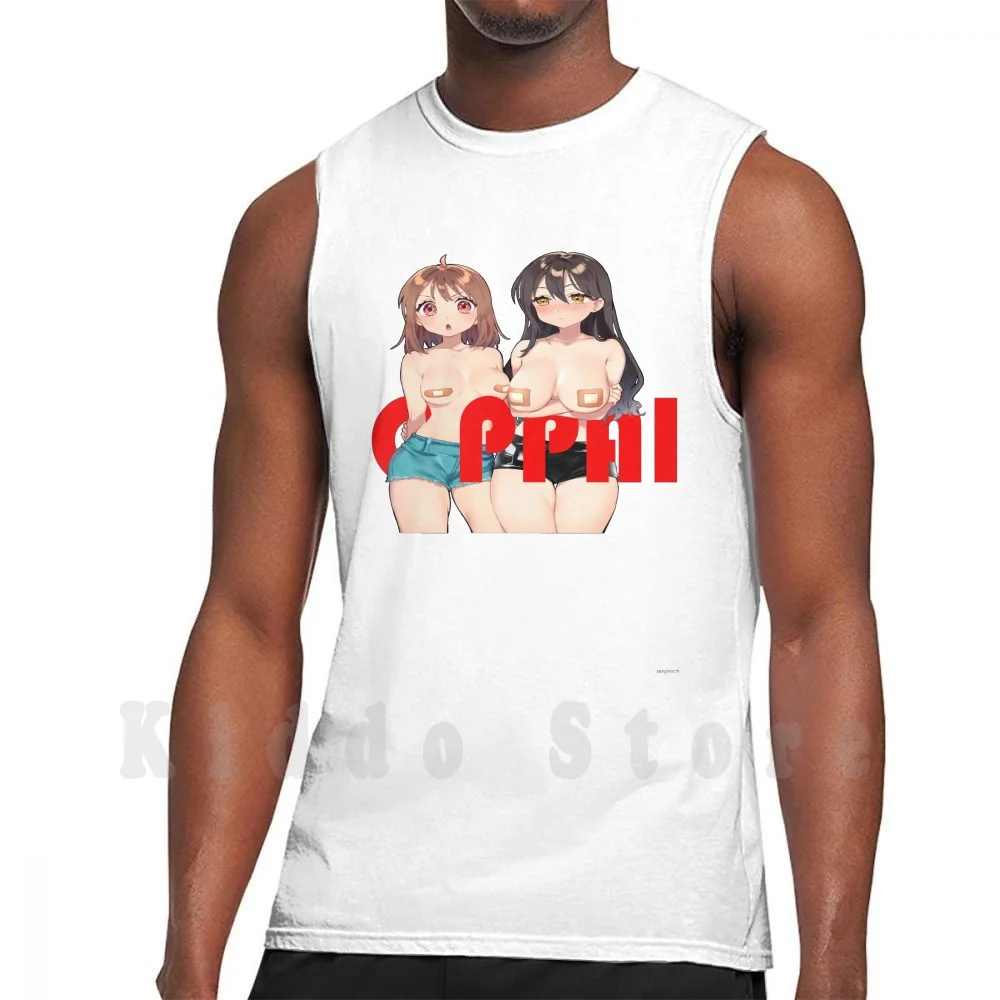 Oppai Is ? Tank Tops Vest Sleeveless Oppai Ecchi Hentai Lewd Anime Japan Tits Thicc Kawaii Text Boobs Thighs