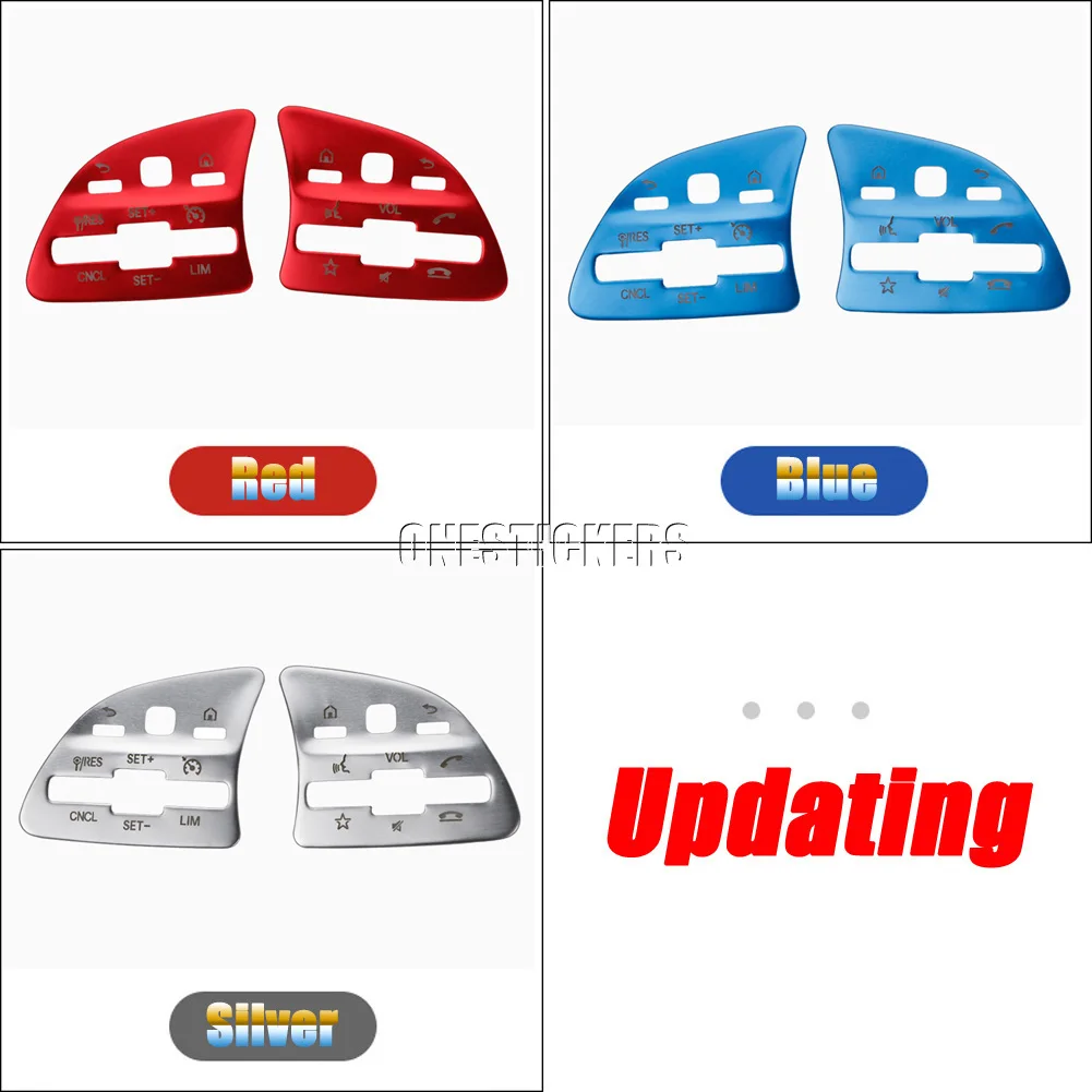 For Mercedes Benz W177 W247 W205 W213 C118 W167 X253 C257 X167 X247 A C E Class Car Steering Wheel Button Trim Cover Accessories