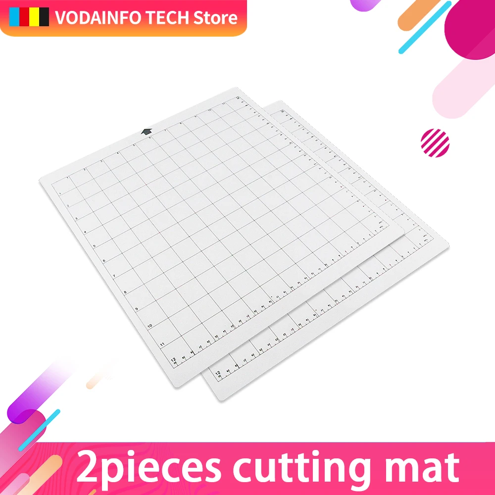 3pcs Replacement Cutting Mat Transparent Adhesive Mat with Measuring Grid for Silhouette Cameo Plotter Machine