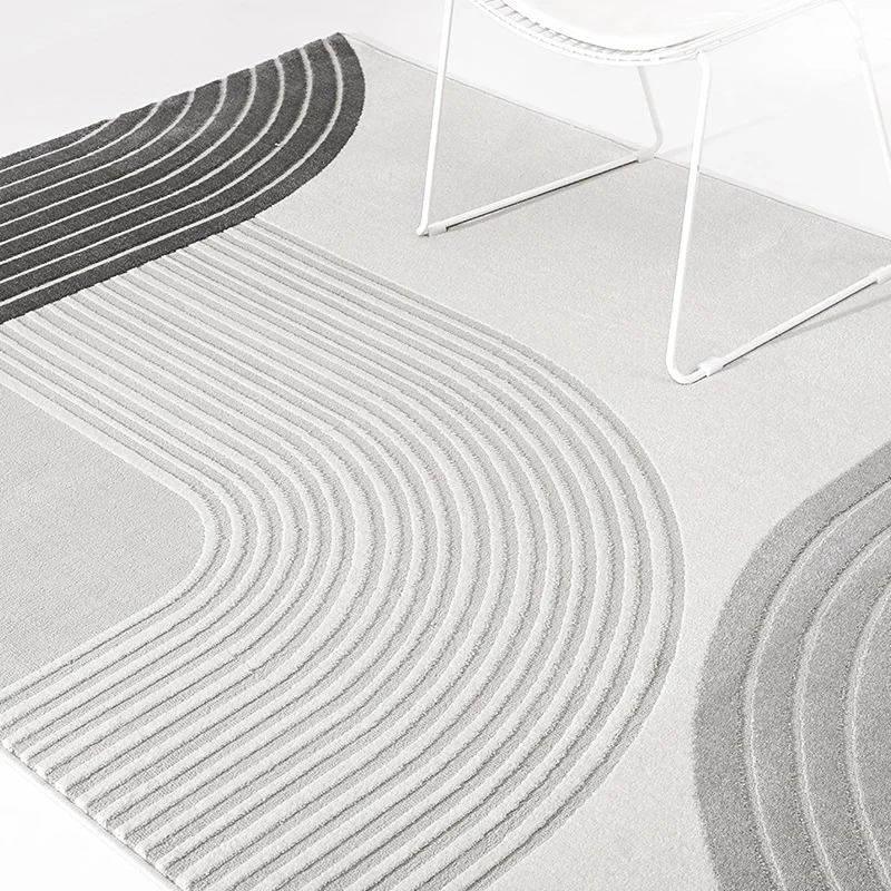 Modern Line Rugs Nordic Polypropylene Carpets Living Room Large Bedroom Area Rug Hotel Villa Floor Mat Anti-slip Home Carpet