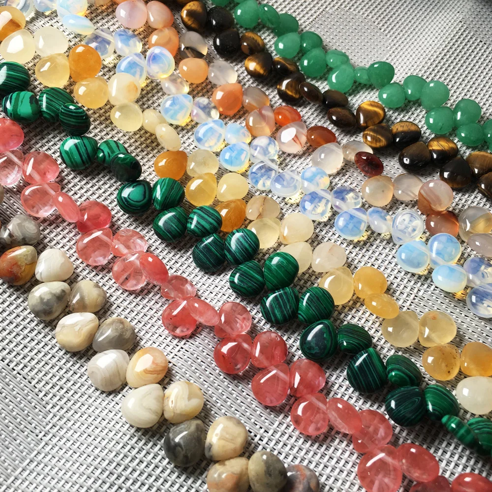 High Quality Natural Stone Beads Water Drop Shape Crystal Loose Spacer Beads for Jewelry Making Bracelet Necklace Accessories
